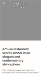 Mobile Screenshot of amuserestaurant.com