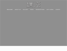 Tablet Screenshot of amuserestaurant.com